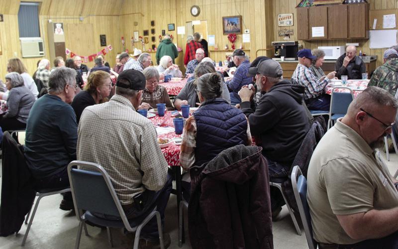 More than 50 Edgemont area residents gathered at the Senior Citizens Center for an enCore presentation and Dewey-Burdock update on Monday, Jan. 26. Photo by Lance Borde/Fall River County Herald-Star