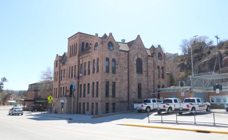On Thursday, May 1, the Fall River County Commissioners hosted a trio of representatives from Pennington County who offered a proposal where Fall River County would contribute $400,000 per year for 30 years in exchange for reserving up to 35 beds for inmates in their new jail. File photo by Brett Nachtigall/Fall River County Herald-Star