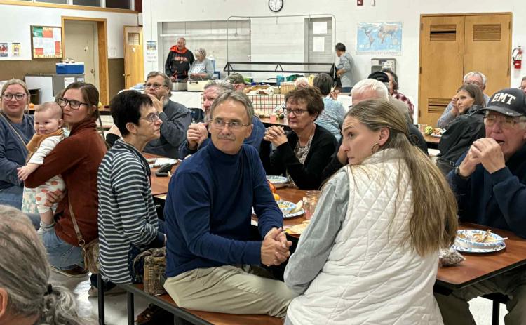 YMCA supporters enjoy the meal provided in honor of the YMCA’s 20th anniversary in Edgemont during the Giving Thanks event held on Nov. 6. Courtesy photo