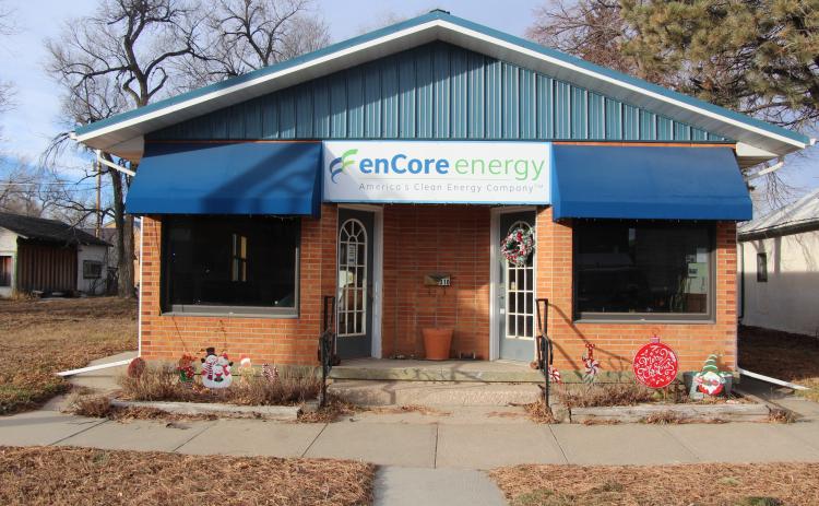 The enCore Energy Corporation building is located on 2nd Street in downtown Edgemont. Photo by Lance Borde/Fall River County Herald-Star