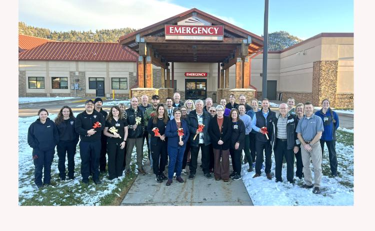 More than 30 people gathered together at Fall River Health Services last Tuesday, Dec. 2, to celebrate the start of an expansion project which will more than triple the physical size of the facility’s Emergency Department.