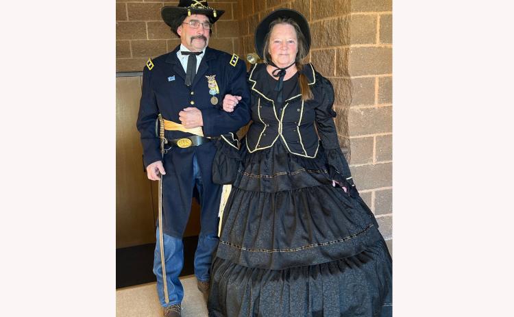 Major General John Logan and his wife, Mary, are known to locals as Tom and Laura Inman, both of whom have been employed by the South Dakota State Soldiers Home. Photo by Peggy Sanders/FRC Herald-Star