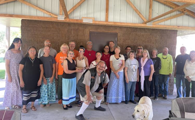 The annual Blessing of the Water ceremony, a traditional Lakota practice, was held September 26 at Brookfield park, bringing the local community (and a couple tourists) together to celebrate a shared vision of unity. The sponsor was the recently reconfigured Mni’Ka’Ta’ Otakuye or ‘Hot Springs Relatives’, non-profit group in Hot Springs.