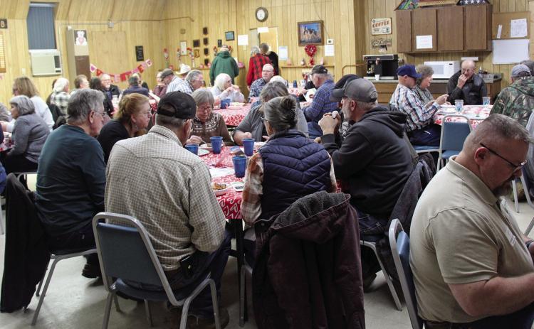 More than 50 Edgemont area residents gathered at the Senior Citizens Center for an enCore presentation and Dewey-Burdock update on Monday, Jan. 26. Photo by Lance Borde/Fall River County Herald-Star