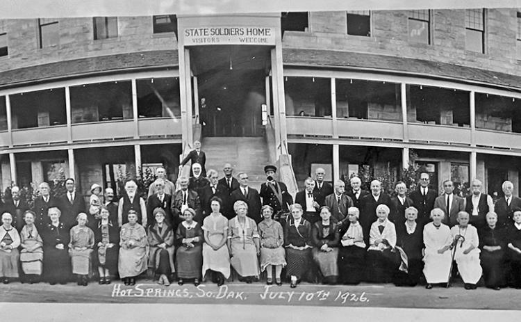 A picture of the State Soldiers Home in 1922 when K’s parents worked there. The same building K worked in 30 years later.