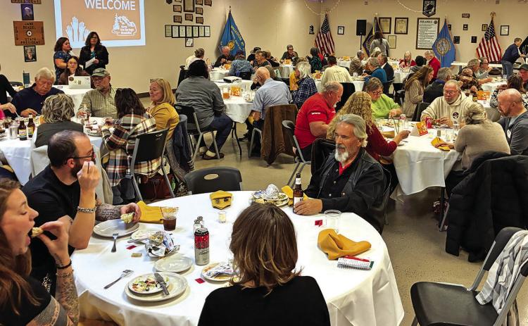 Keep Hot Springs Beautiful members and members of the community came out in force last Friday evening to recognize those who work so diligently to help keep our town beautiful. Photo by Charity Maness / Fall River County Herald Star