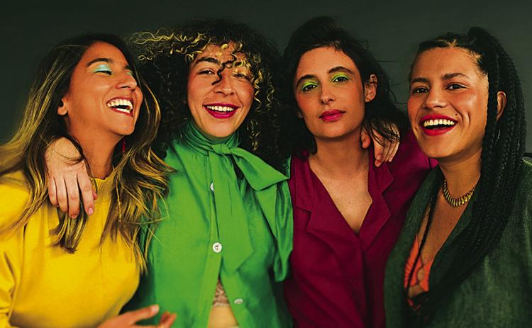 Mafer Bandola of Venezuela, Lara Klaus of Brazil, Daniela Serna of Colombia and Sara Lucas of U.S. are LADAMA. ( Shervin Lainez photo)