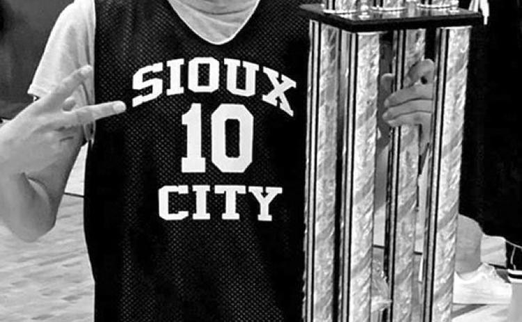 Keenan Youngman, a senior at the Oelrichs School, is a member of the winning team at the 2024 All West Native American Basketball Classic - Boys Silver Division held in Colorado last weekend. Photo by Dale Pine Jr.