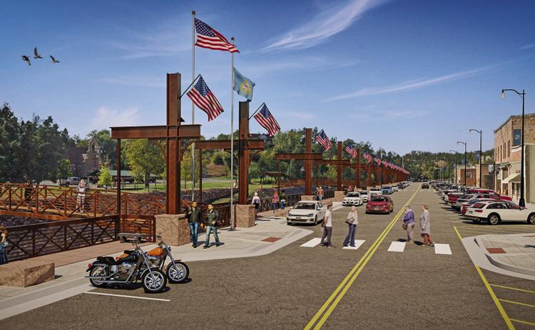 Once completed, hopefully by the end of this summer, the new suspended sidewalk along North River Street will look like this architectural rendering by ISG Engineering.