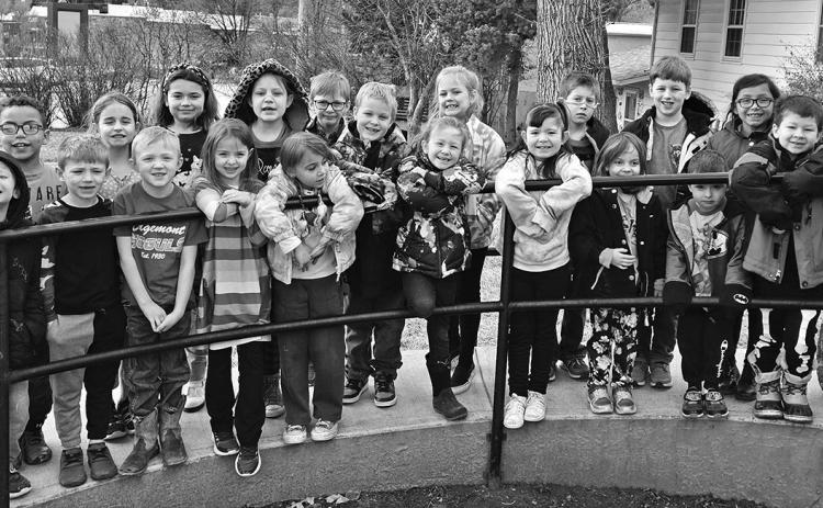 Edgemont Elementary students pose in front of Massa Dental as part of a recent visit to Massa Dental. Photos Courtesy of Pam Koller